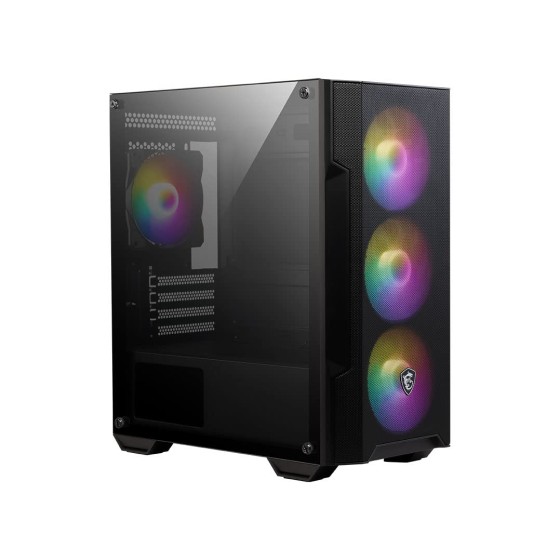 MSI MAG Forge M100R ATX Gaming Cabinet with 4x120mm Auto-RGB Fans, USB 3.2 Gen 1 Type-A, Magnetic Dust Filter(Black)