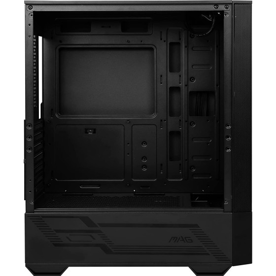 MSI MAG Forge 111R Mid Tower Gaming Cabinet with USB 3.2 Gen 1 Type-A, Support Bracket,1 x 120mm ARGB Fan,Tempered Glass Panel, Magnetic Dust Filter,Black