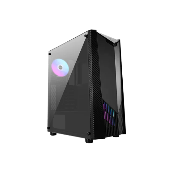 MSI MAG Shield 110R Mid Tower Gaming Cabinet with Support ATX/M-ATX/Mini-ITX Motherboard with 2 x 120 mm ARGB Fan Pre-Installed, and Magnetic Dust Filter