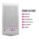 Msi MPG Gungnir 100R White Gaming Cabinet Premium Mid-Tower Gaming PC Case - Tempered Glass Side Panel - ARGB 120mm Fans - Liquid Cooling Support up to 360mm Radiator