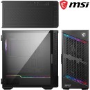 MSI MPG Velox 100P Airflow E-ATX Cabinet with Tempered Glass Door, Optimized for Airflow, Mystic Light, Supports 2 x 360mm Radiators & Side Ventilation Configurations