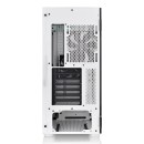 Thermaltake H590 TG Snow ARGB Mid Tower Cabinet with two RGB lighting strips around the T shaped pillar, and offers support for up to E-ATX (White)