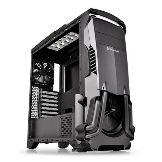 Thermaltake Versa N24 Cabinet with a 120mm fan, the Versa N24 mid-tower chassis supports up to a standard ATX motherboard (Black)