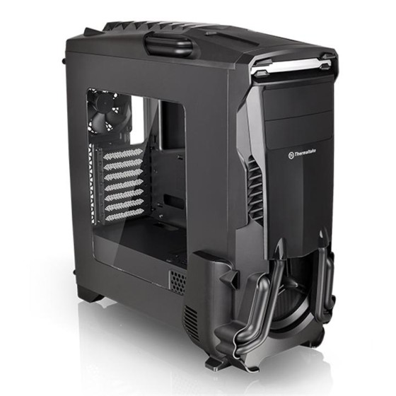 Thermaltake Versa N24 Cabinet with a 120mm fan, the Versa N24 mid-tower chassis supports up to a standard ATX motherboard (Black)