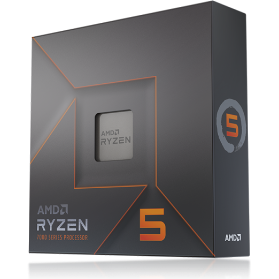 AMD 7000 Series Ryzen 5 7600X Desktop Processor 6 cores 12 Threads 38 MB Cache 4.7 GHz Up to 5.3 GHz Socket AM5, 600 Series Chipset