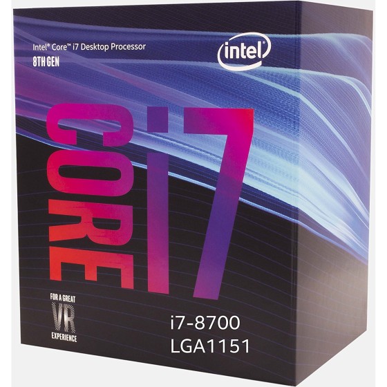 Intel Core i7-8700 Coffee Lake 6-Core 3.2 GHz (4.6 GHz Turbo) LGA 1151 Desktop Processor Intel UHD Graphics 630