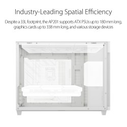 ASUS Prime AP201 White stylish 33-liter MicroATX cabinet