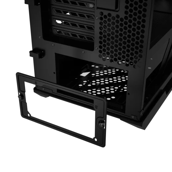 Black cabinet detail image - ASUS ROG Strix Helios II GX601S Black E-ATX Gaming Case