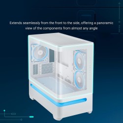 ASUS Prime AP202 White ARGB mATX Case