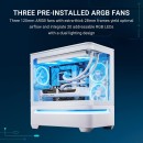 ASUS Prime AP202 White ARGB mATX Case