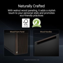 ASUS ProArt PA602 Wood Edition Modern Black E-ATX computer case