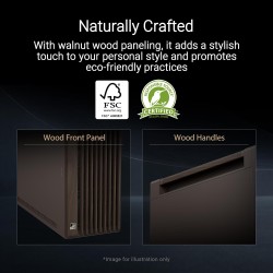 ASUS ProArt PA602 Wood Edition Retro Brown E-ATX computer case