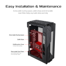 ASUS ROG Z11 Mini-ITX/DTX Gaming Case with Patented 11° Tilt Design, Compatible with ATX Power Supply,3-Slot Graphics, Front I/O USB 3.2 Gen 2 Type-C, 2x USB 3.2 Gen 1 Type-A and ARGB Control Button