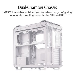 ASUS TUF Gaming GT502 White Dual Chamber Cabinet