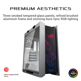 ASUS ROG Strix Helios GX601 White Edition RGB Mid-Tower Case ASUS ROG Strix Helios GX601 White Edition RGB Mid-Tower Case