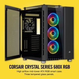 Corsair Crystal Series 680X RGB Dual Chamber Case — Black Corsair Crystal Series 680X RGB Dual Chamber Case — Black