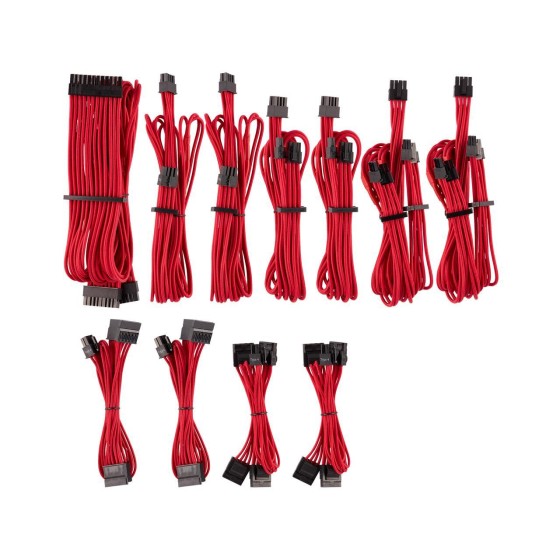 Corsair Premium Individually Sleeved PSU Pro Cables Red