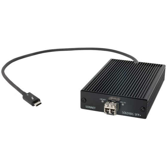 Sonnet Solo10G SFP+ product image Sonnet Solo10G SFP+ Thunderbolt 10Gb Ethernet Adapter at NationalPC India