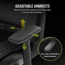 Corsair TC100 RELAXED Gaming Chair - Leatherette Black