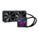 ASUS ROG Ryujin II 240 all-in-one liquid CPU cooler with 7th Generation Asetek pump, 3.5" LCD, Noctua Industrial PPC radiator fans and an embedded fan for the CPU socket area