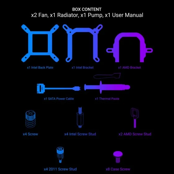Ant Esports Ice Chroma 240 ARGB White Liquid Cooler Ant Esports Ice Chroma 240 ARGB White Liquid Cooler