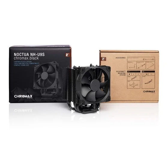 Noctua NH-U9S Chormax Black CPU Air Cooler for Intel LGA2066, LGA2011-0 & LGA2011-3, 1200, 1156, 1155, 1151, 1150 & AMD AM2, AM2+, AM3, AM3+, FM1, FM2, FM2+ (Backplate Required), AM4 Noctua NH-U9S Chormax Black CPU Air Cooler for Intel LGA2066, LGA2011-0 & LGA2011-3, 1200, 1156, 1155, 1151, 1150 & AMD AM2, AM2+, AM3, AM3+, FM1, FM2, FM2+ (Backplate Required), AM4