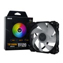 ASUS TUF Gaming TF120 ARGB chassis fan delivers high performance and durability in a rainbow of color.