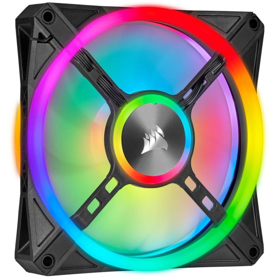 Corsair QL140 Pro RGB Dual Fan Kit with Lighting Node Core