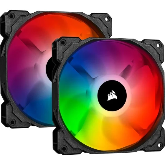 Corsair SP140 RGB Pro Dual Fan Kit with Lighting Node Core