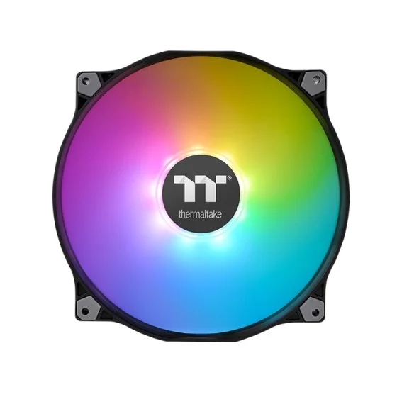 Thermaltake Pure 20 ARGB Sync Case Fan TT Premium Edition (1-Fan Pack) with a 16.8 million colors addressable LED ring that supports 5V RGB capable motherboards Thermaltake Pure 20 ARGB Sync Case Fan TT Premium Edition (1-Fan Pack) with a 16.8 million colors addressable LED ring that supports 5V RGB capable motherboards