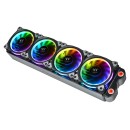 Thermaltake Riing Plus 12 RGB Radiator Fan TT Premium Edition (5 Fan Pack) with 120mm PWM controlled fan with a patented 16.8 million colors LED ring and Riing Plus RGB software