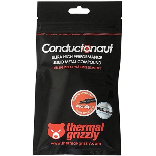 Thermal Grizzly Conductonaut Aluminum based Thermal Paste 1 Gram Thermal Grizzly Conductonaut Aluminum based Thermal Paste 1 Gram