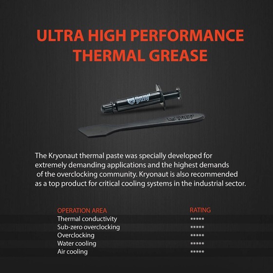 Thermal Grizzly Kryonaut High Performance Thermal Paste 11.1 Gm