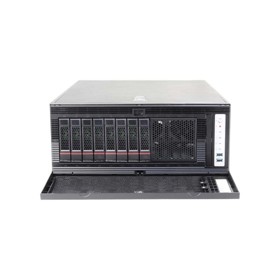 Arin Power Server AR-PL8000T with Intel Xeon Platinum 8260 Processor, 256GB 3200 MHz Memory, 2 X 8TB Enterprise Sata Hard Disk Drive,1 x 960GB Enterprise Misuse SSD + 4 X 2.4TB SAS Enterprise Disk Drive and Dual LAN ports & Operating System DOS