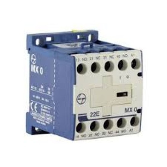 L&T MX0 40E 4 NC Auxiliary Contactors with Conforms to IS / IEC 60947-4-1 & IEC 60947-4-1,Available with AC or DC control in 45mm width and Inbuilt Surge Suppressor in MX DC