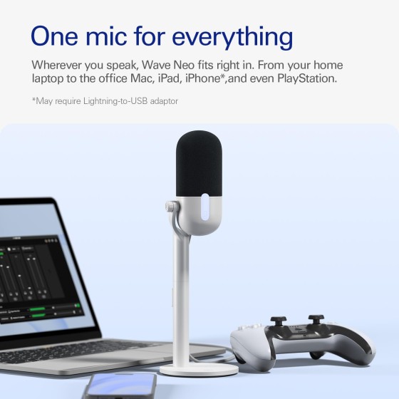 Elgato Wave Neo – USB Microphone for PC or Mac