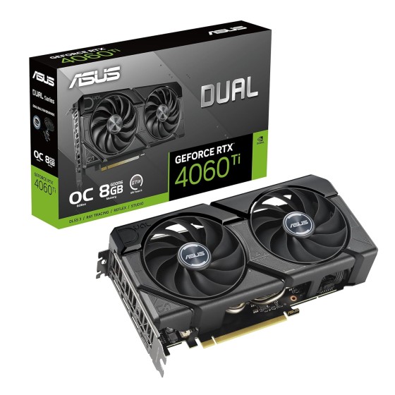 Asus Dual RTX 4060 Ti Evo OC Edition 8GB Graphics Card