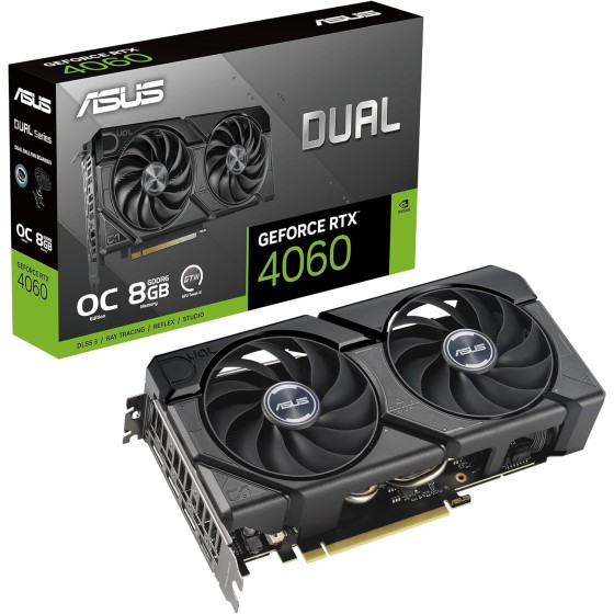 Asus Dual RTX 4060 Ti SSD OC Edition 8GB Graphics Card