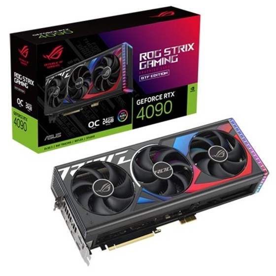 ASUS ROG Strix GeForce RTX 4090 BTF OC Edition Gaming Graphics Card (PCIe 4.0, 24GB GDDR6X, HDMI 2.1a, DisplayPort 1.4a)