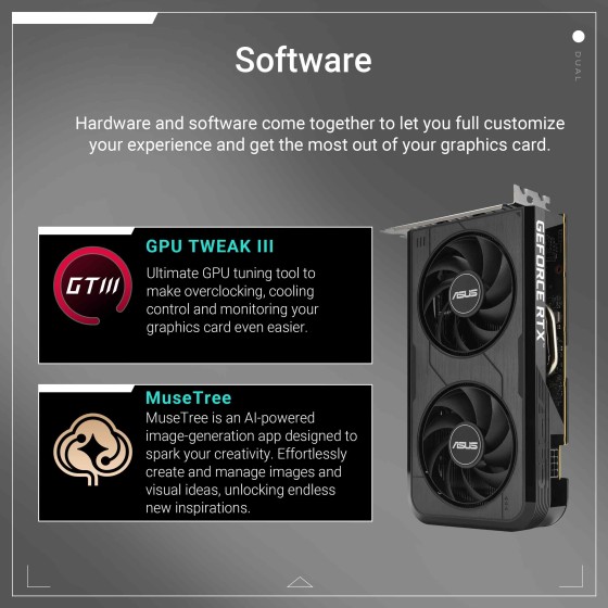 ASUS DUAL GeForce RTX5050 8GB GDDR6 OC Edition GPU ASUS DUAL GeForce RTX5050 8GB GDDR6 OC Edition GPU