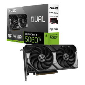 ASUS Dual GeForce RTX 5060 Ti 16GB GDDR7 OC Edition GPU
