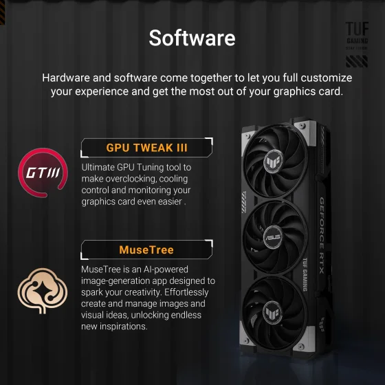 ASUS TUF Gaming GeForce RTX 5060 Ti 8GB GDDR7 OC Edition GPU ASUS TUF Gaming GeForce RTX 5060 Ti 8GB GDDR7 OC Edition GPU