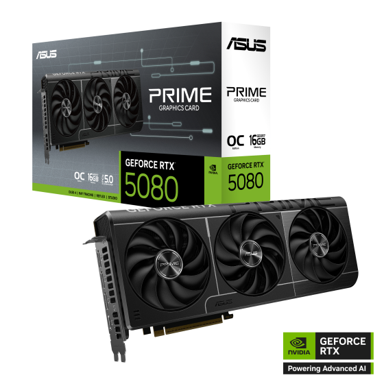 ASUS PRIME GeForce RTX 5080 16GB GDDR7 OC Edition GPU ASUS PRIME GeForce RTX 5080 16GB GDDR7 OC Edition GPU