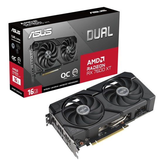 Asus Dual RX 7600 XT OC Edition 16GB Graphics Card