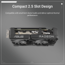 ASUS Dual Radeon™ RX 9060 XT 8GB GDDR6 – Compact Dual-Fan Graphics Card ASUS Dual Radeon™ RX 9060 XT 8GB GDDR6 Graphics Card with Dual Axial-tech Fans