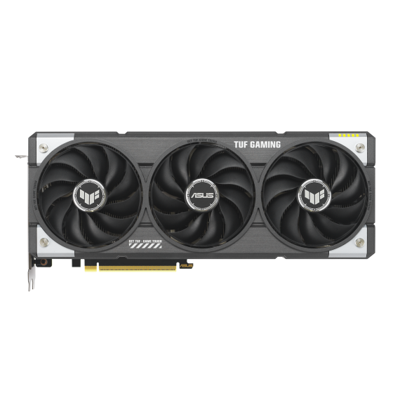 TUF Gaming Radeon RX 9060 XT OC 16GB Graphics Card by ASUS ASUS TUF Gaming RX 9060 XT OC Edition 16GB GDDR6 Graphics Card โ Front and Side View