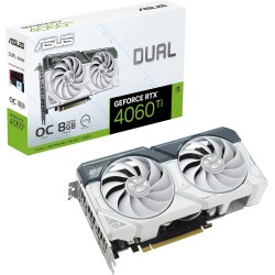 Asus Dual GeForce RTX™ 4060 Ti White OC Edition 8GB GDDR6 Graphics Card (white)