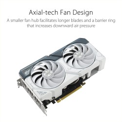 Asus Dual GeForce RTX™ 4060 Ti White OC Edition 8GB GDDR6 Graphics Card (white)