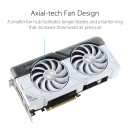 ASUS Dual GeForce RTX 4070 SUPER White OC Edition 12GB GDDR6X Gaming Graphics Card with PCIe 4.0, DLSS 3, HDMI 2.1a, DisplayPort 1.4a, Auto-Extreme Tech, two powerful Axial-tech fans and a 2.56-slot design for broad compatibility