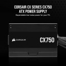 Corsair CX750 750W 80 PLUS Bronze Fixed Cable Power Supply at NationalPC India